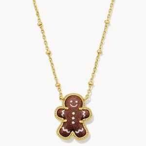 NWT Kendra Scott Gingerbread Gold Short Pendant Necklace